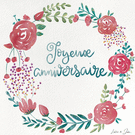 Fleurs épanouies pour un anniversaire joyeux